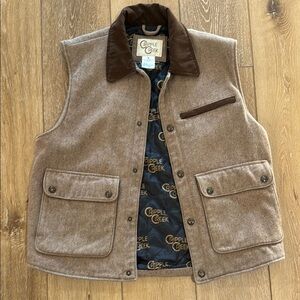 Cripple Creek Brown Western Wool Vest
